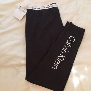 New With Tags Black Calvin Klein Cotton Leggings